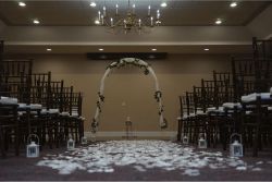 Ceremony Petals, Candles, and Arch
